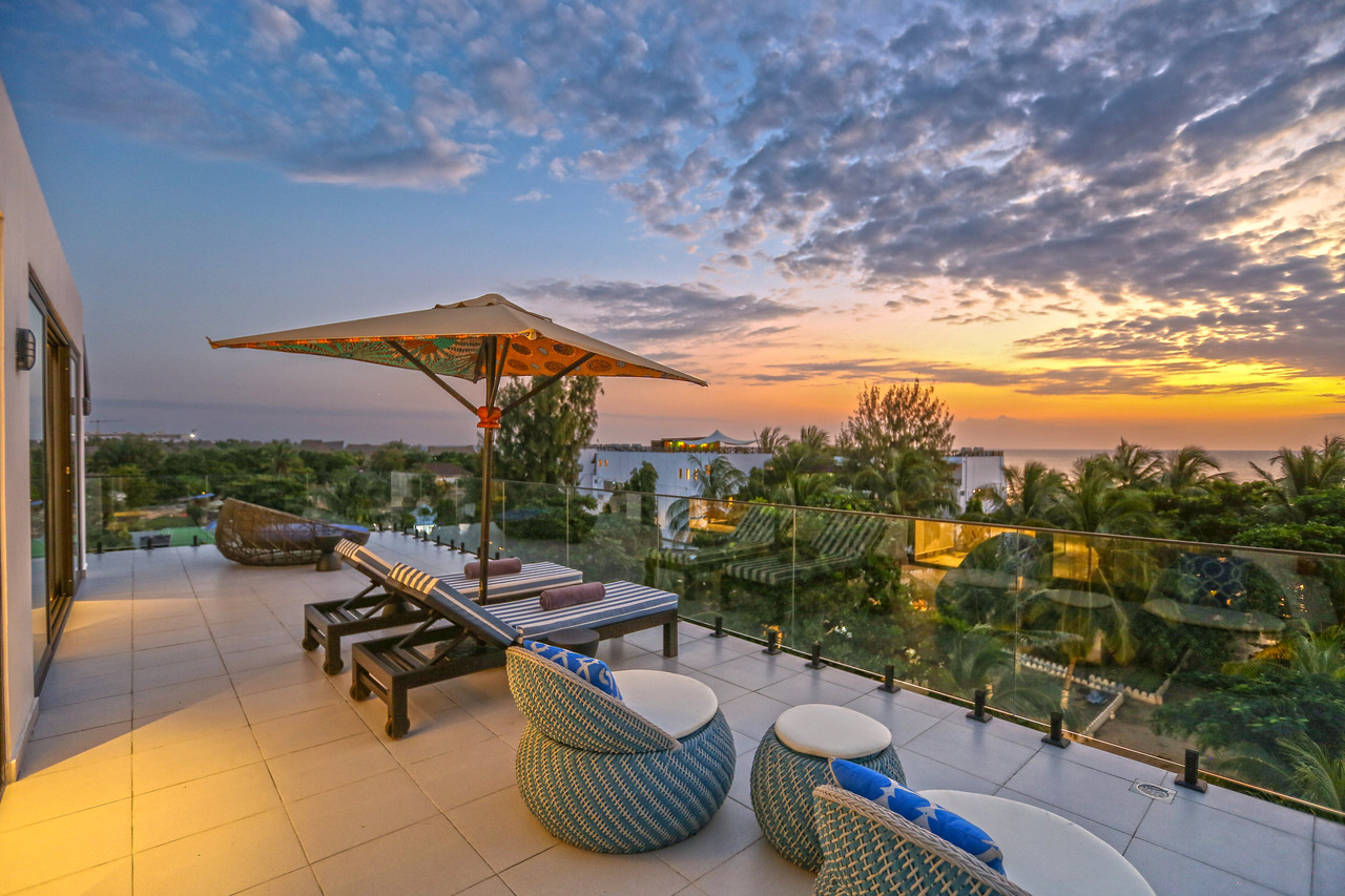 Imagem real do The Z Hotel em Nungwi